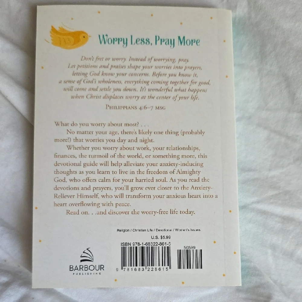 Worry Less Pray More Book - Picture 2 of 2